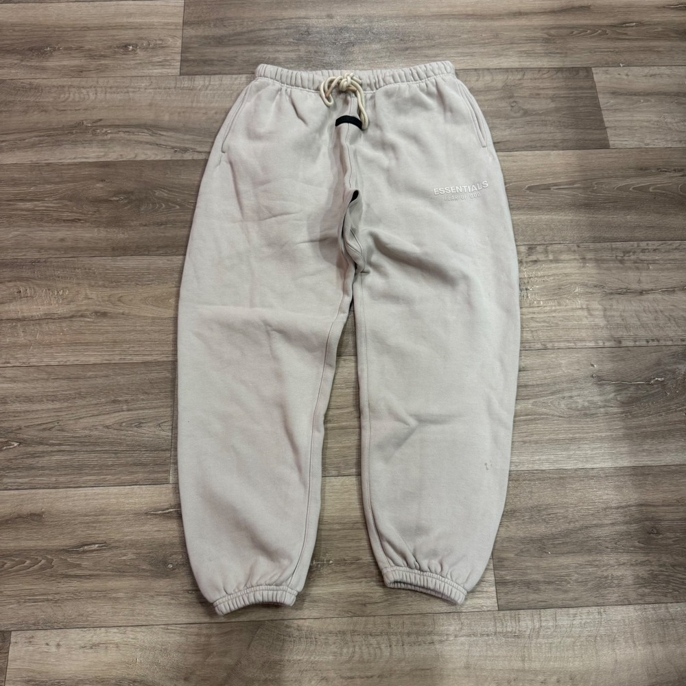 Fear of God Essentials Sweatpants Oatmeal Tan Mens Size Medium 1447